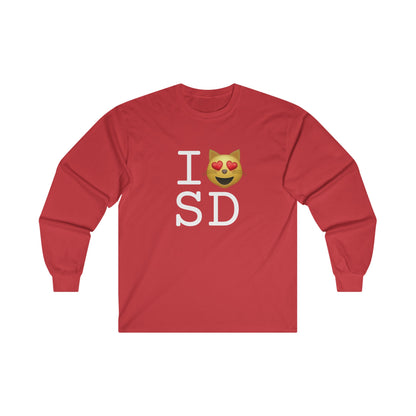 "I'm a Cat that Loves South Dakota" Long Sleeve Shirt