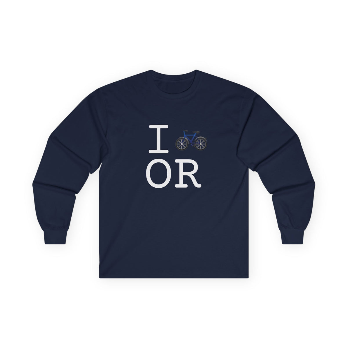 "I Bicycle Oregon" Long Sleeve Shirt