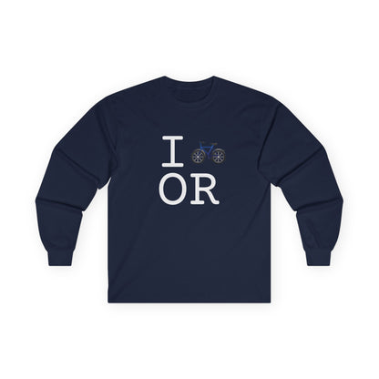 "I Bicycle Oregon" Long Sleeve Shirt