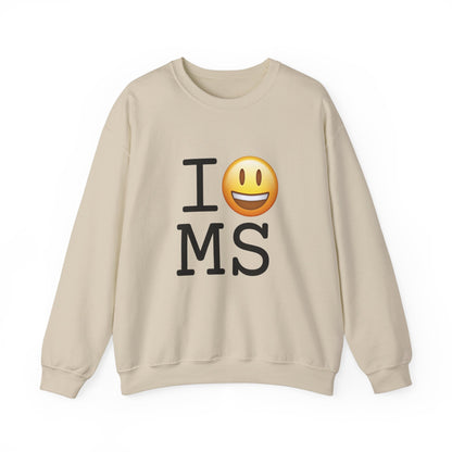 "I'm Happy about Mississippi" Sweatshirt