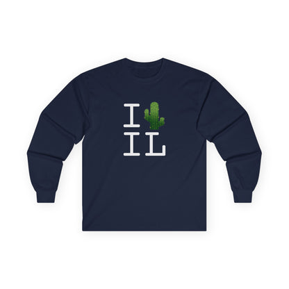 "I Cactus Illinois" Long Sleeve Shirt