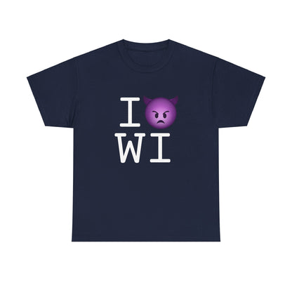 "I'm an Angry Devil about Wisconsin" Tee