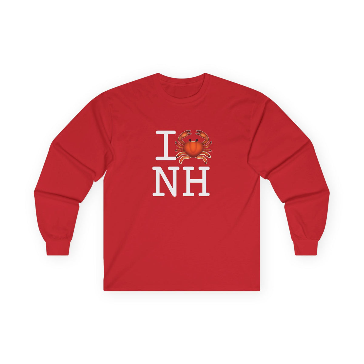 "I Crab New Hampshire" Long Sleeve Shirt