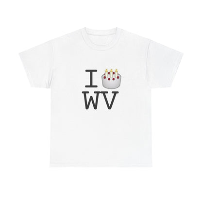 "I Birthday Cake West Virginia" Tee