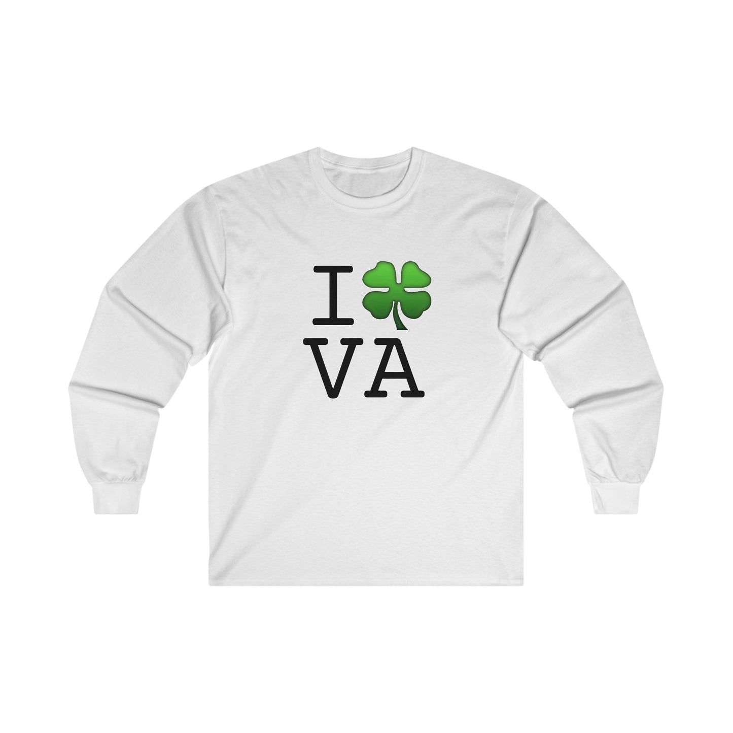 "I'm Lucky (Clover) in Virginia" Long Sleeve Shirt