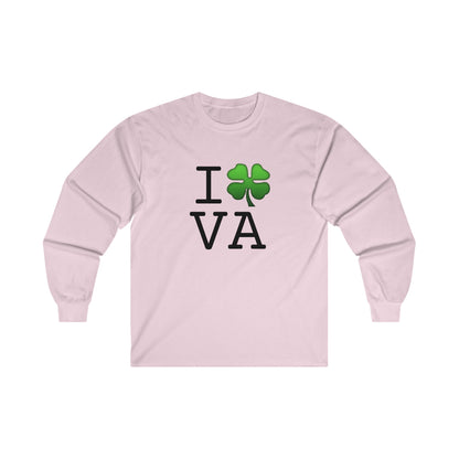 "I'm Lucky (Clover) in Virginia" Long Sleeve Shirt