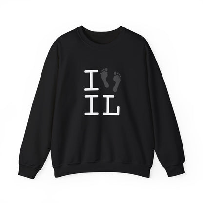 "I leave Footsteps in Illinois" Sweatshirt