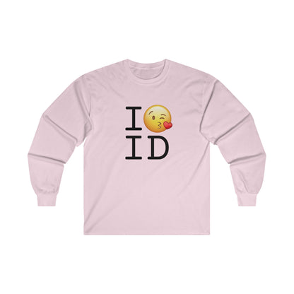 "I Blow a Kiss at Idaho" Long Sleeve Shirt