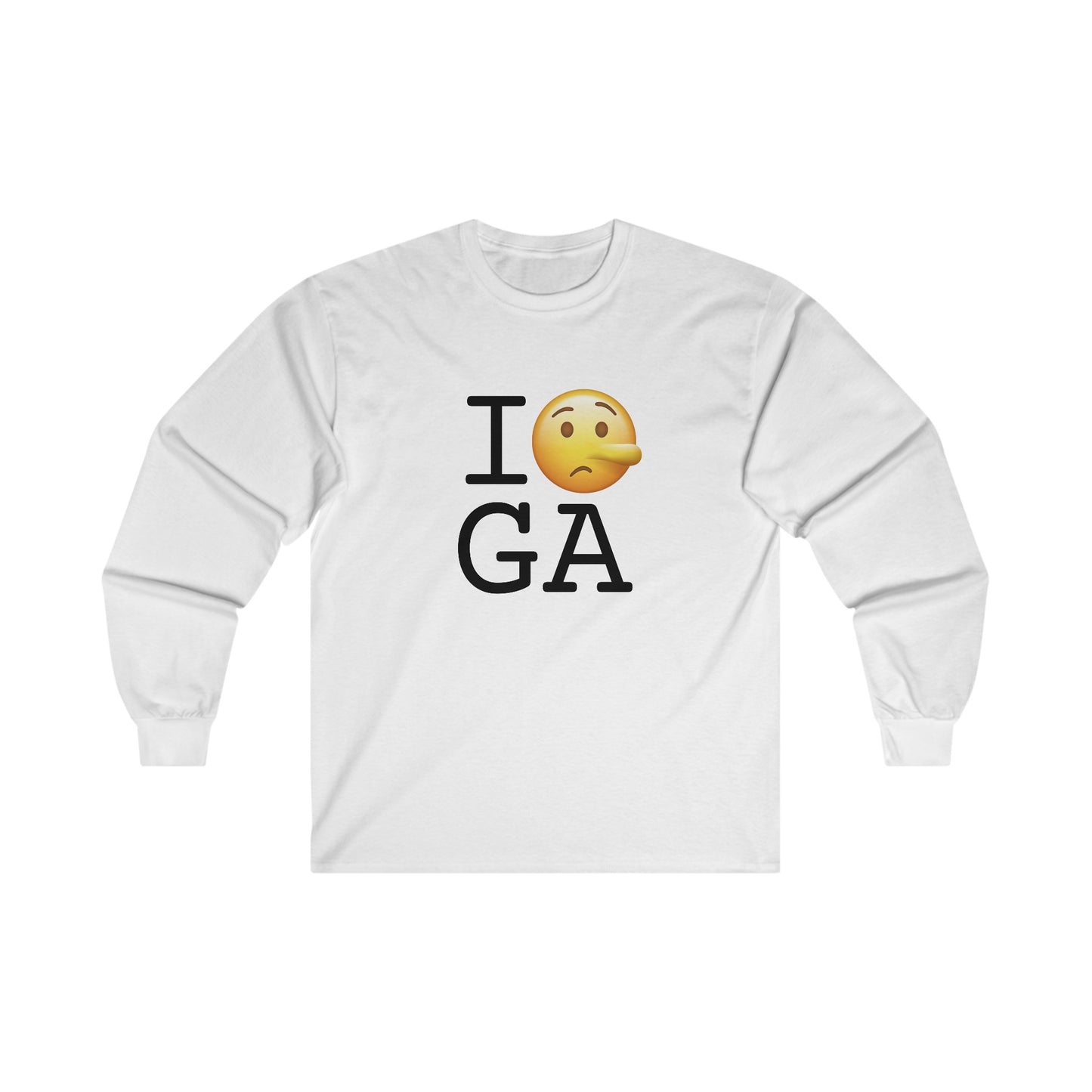 "I Lie about Georgia" Long Sleeve Shirt