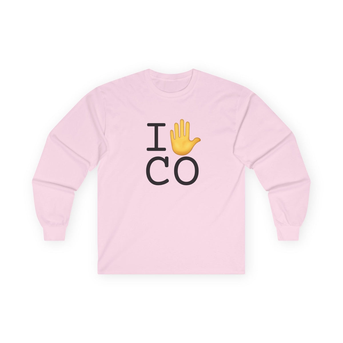 "I Stop (Raised Hand) Colorado" Long Sleeve Shirt