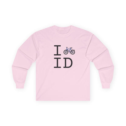 "I Bicycle Idaho" Long Sleeve Shirt