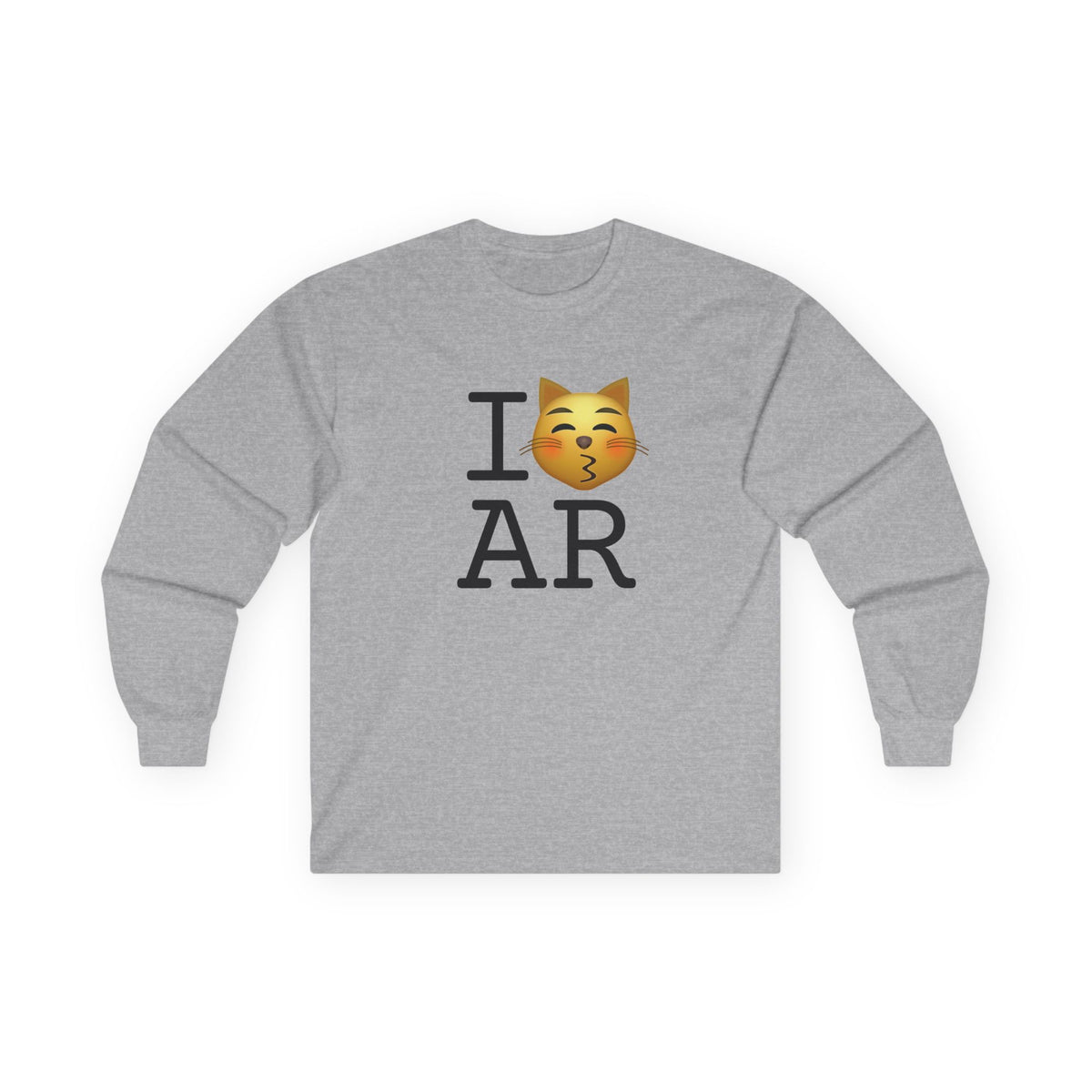 "I'm a Kissing Cat toward Arkansas" Long Sleeve Shirt