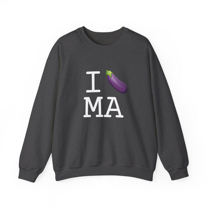 "I Eggplant Massachusetts" Sweatshirt