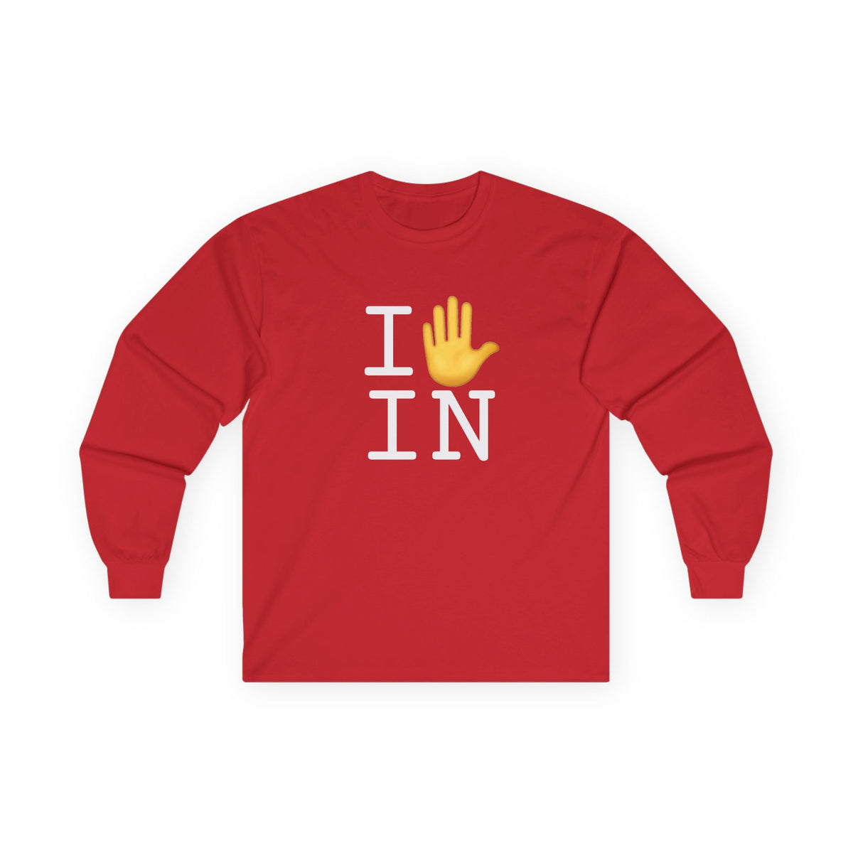 "I Stop (Raised Hand) Indiana" Long Sleeve Shirt