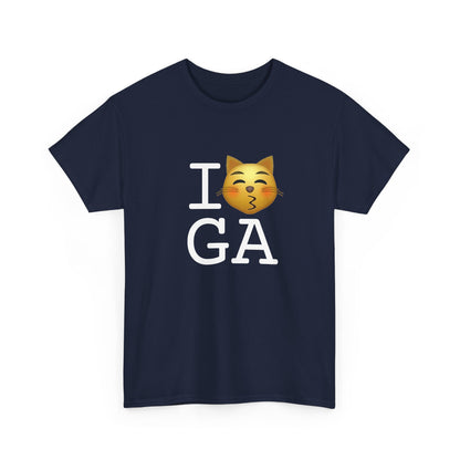 "I'm a Kissing Cat toward Georgia" Tee