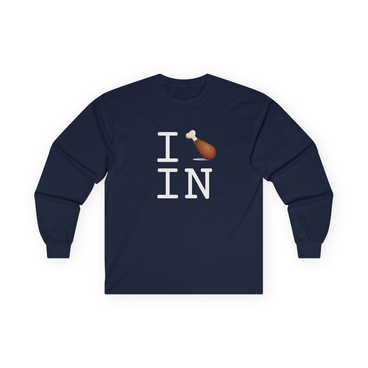 "I Chicken Drumstick Indiana" Long Sleeve Shirt