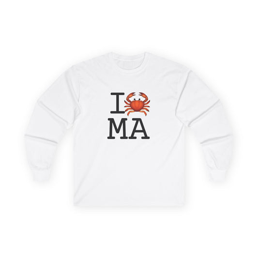 "I Crab Massachusetts" Long Sleeve Shirt