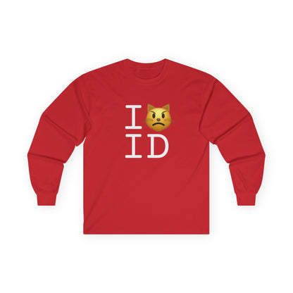 "I'm a Pouting Cat about Idaho" Long Sleeve Shirt