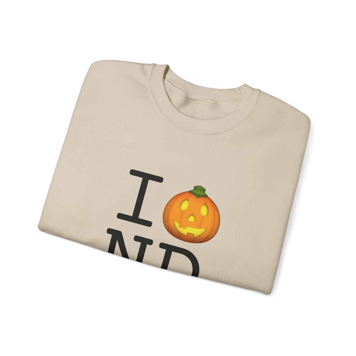 "I Jack-O-Lantern (Pumpkin) North Dakota" Sweatshirt
