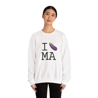 "I Eggplant Massachusetts" Sweatshirt