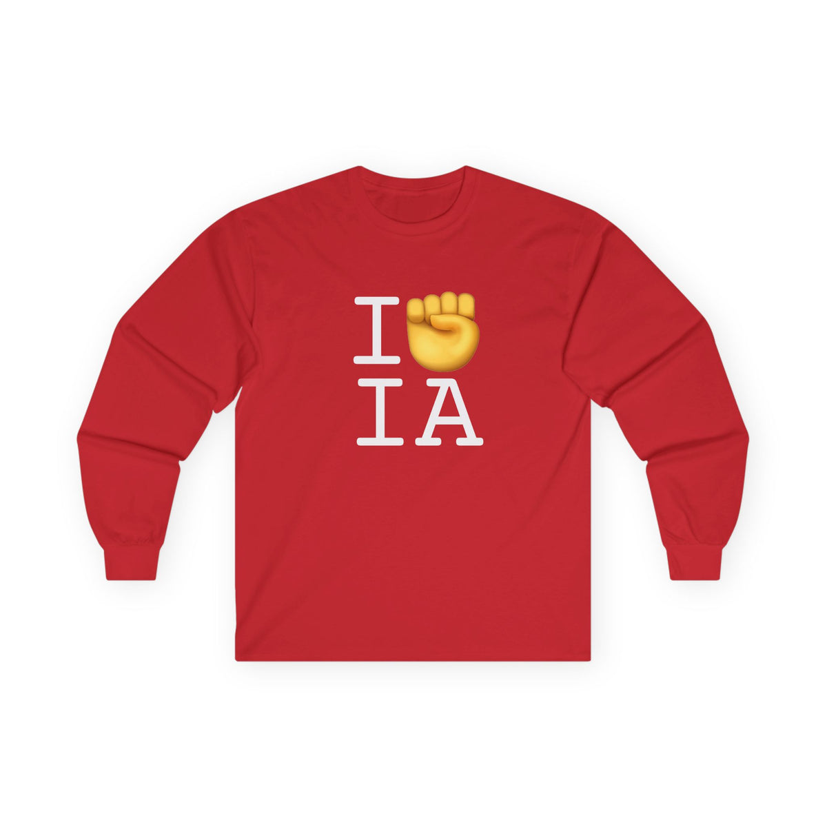"I Raise my Fist with Iowa" Long Sleeve Shirt