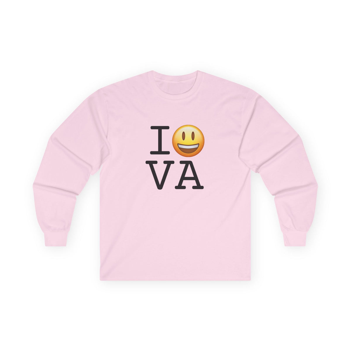 "I'm Happy about Virginia" Long Sleeve Shirt