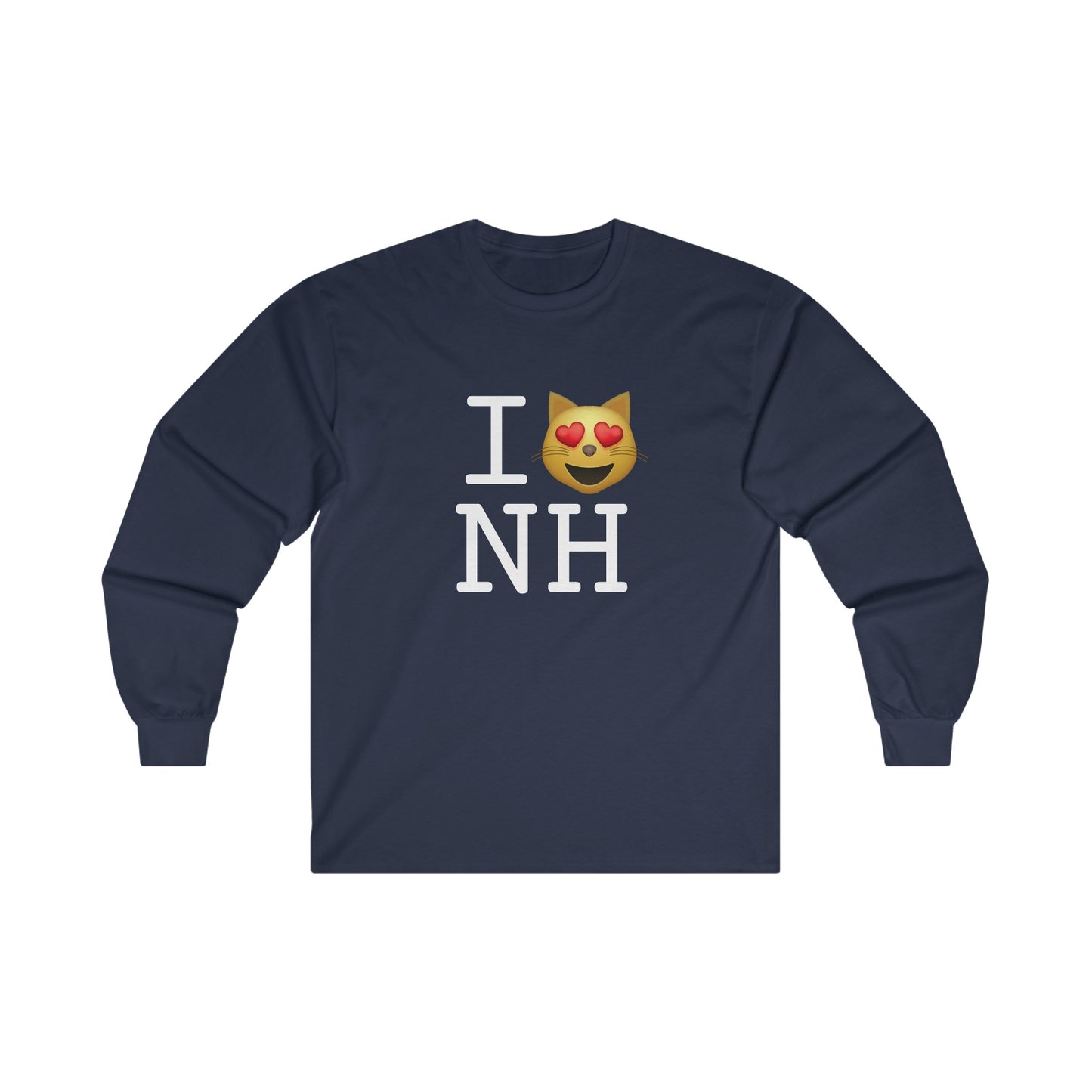 "I'm a Cat that Loves New Hampshire" Long Sleeve Shirt