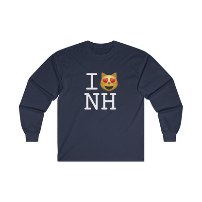 "I'm a Cat that Loves New Hampshire" Long Sleeve Shirt