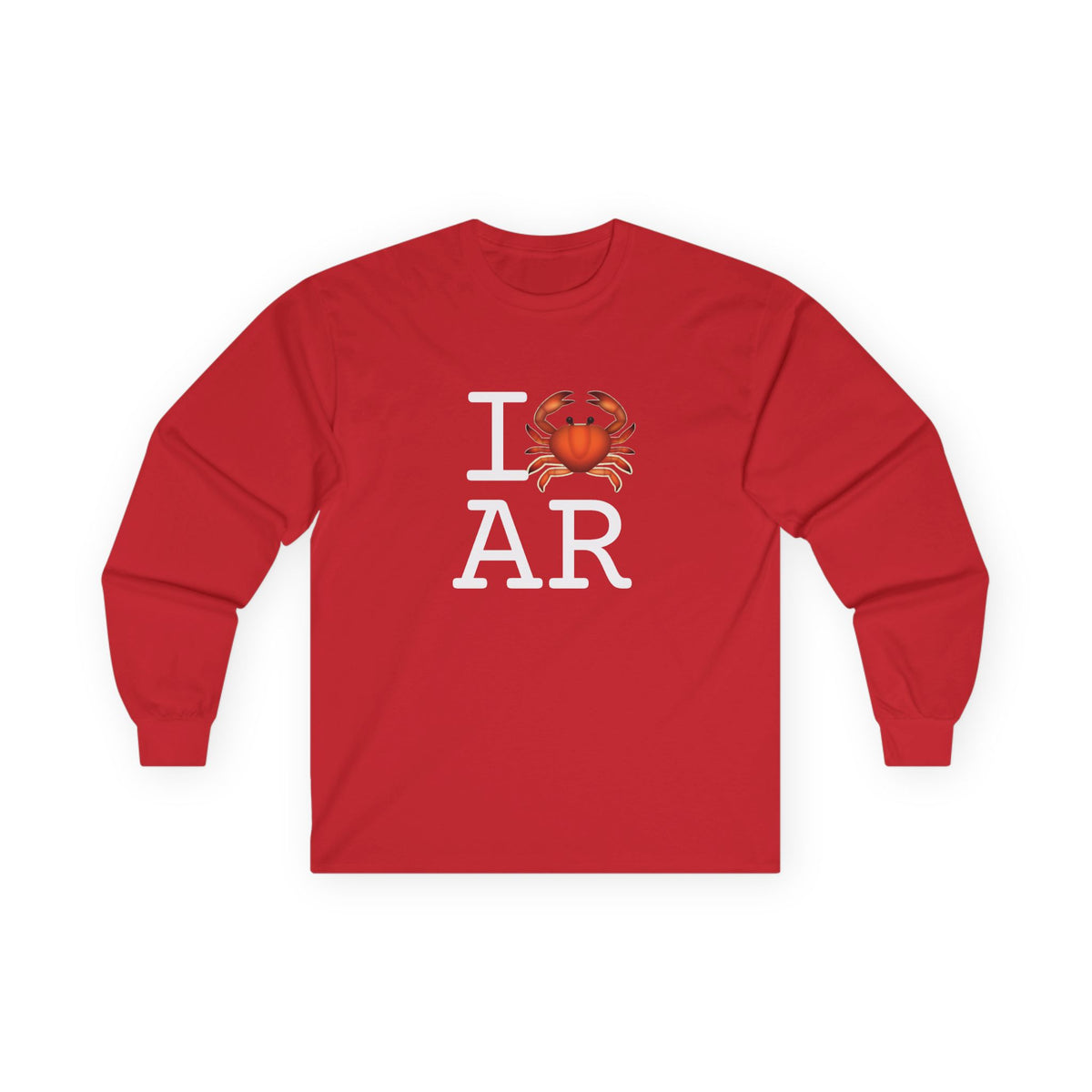 "I Crab Arkansas" Long Sleeve Shirt