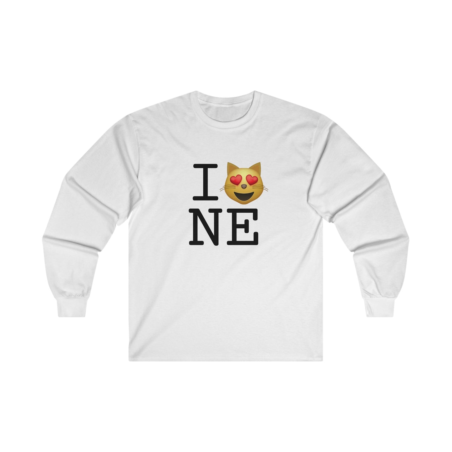 "I'm a Cat that Loves Nebraska" Long Sleeve Shirt