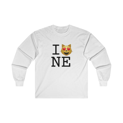 "I'm a Cat that Loves Nebraska" Long Sleeve Shirt