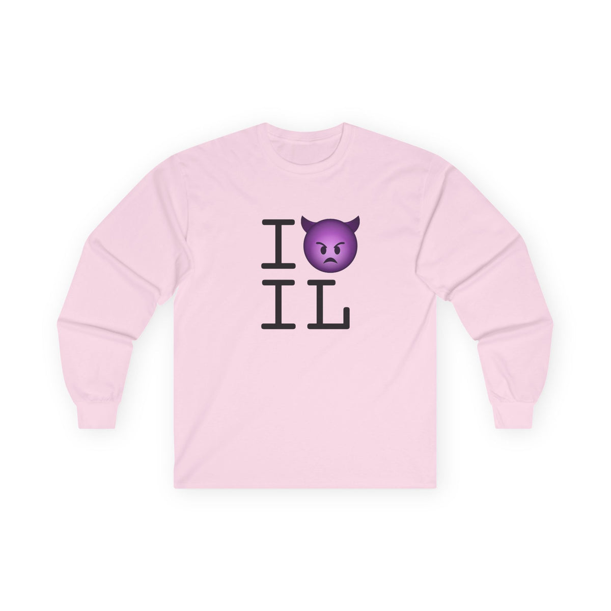 "I'm an Angry Devil about Illinois" Long Sleeve Shirt