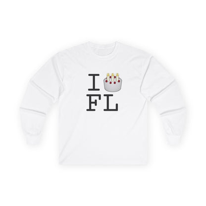 "I Birthday Cake Florida" Long Sleeve Shirt