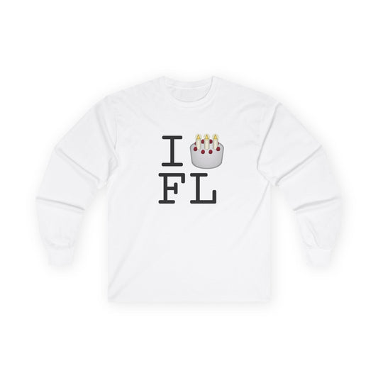 "I Birthday Cake Florida" Long Sleeve Shirt