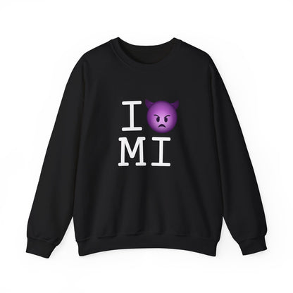 "I'm an Angry Devil about Michigan" Sweatshirt