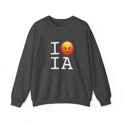 "I'm Angry about Iowa" Sweatshirt
