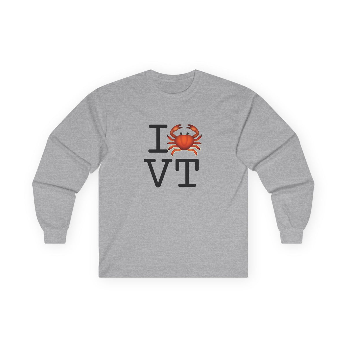 "I Crab Vermont" Long Sleeve Shirt