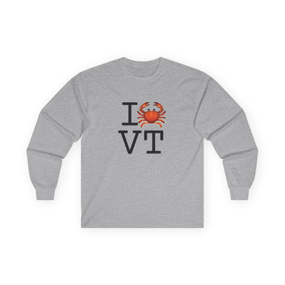 "I Crab Vermont" Long Sleeve Shirt