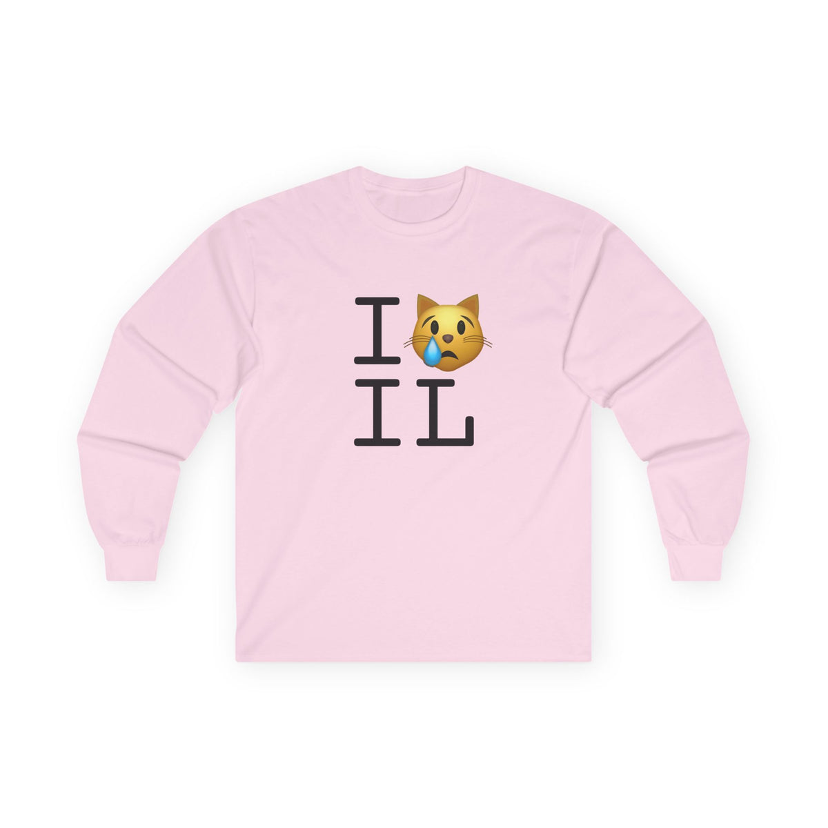 "I'm a Crying Cat about Illinois" Long Sleeve Shirt