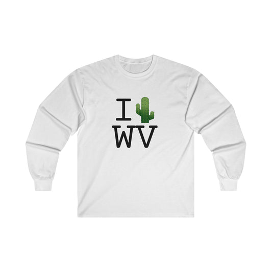 "I Cactus West Virginia" Long Sleeve Shirt