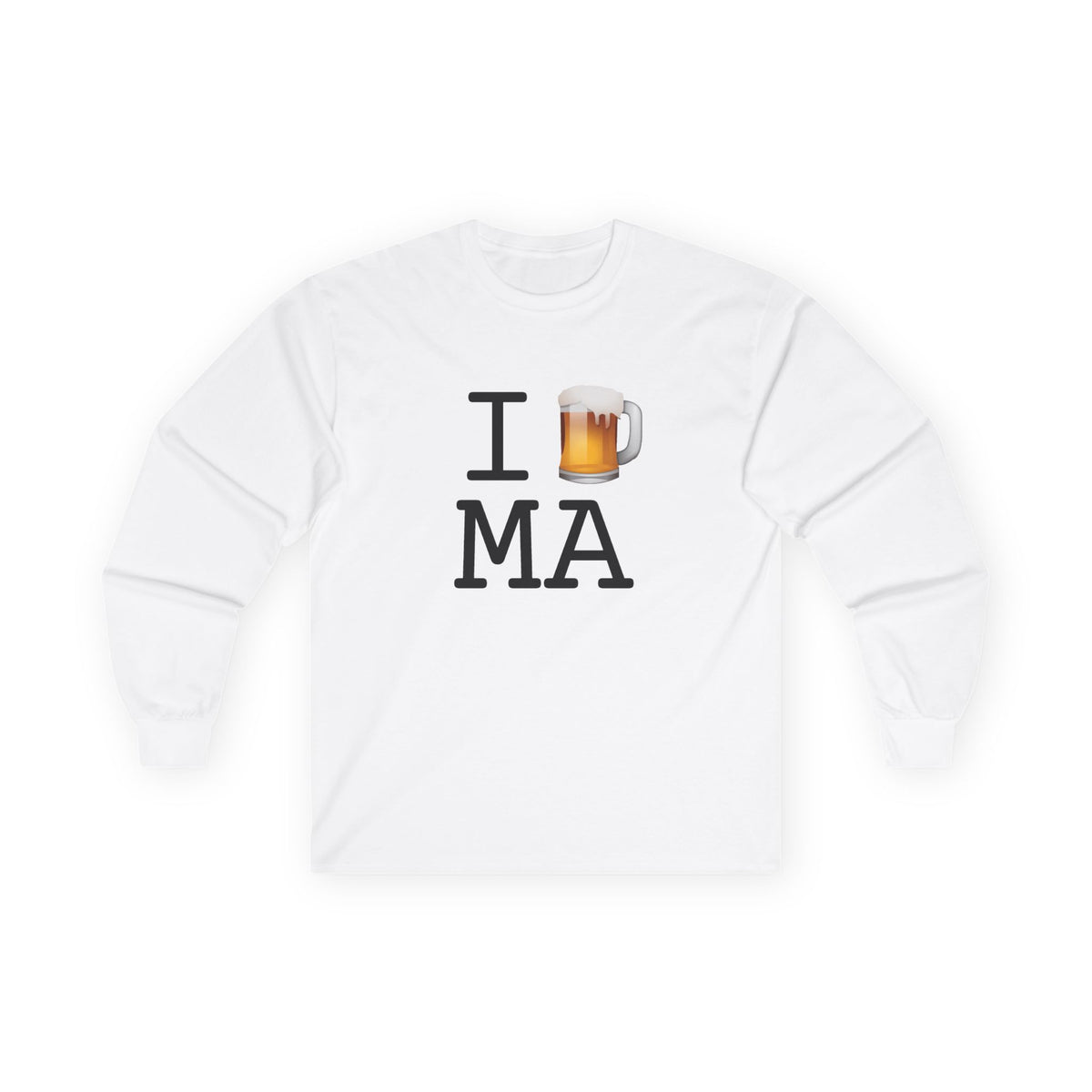 "I Beer Massachusetts" Long Sleeve Shirt