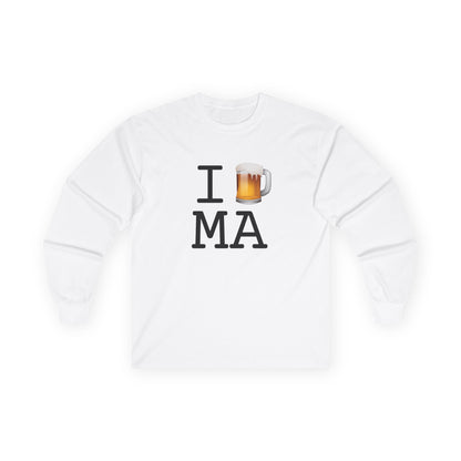 "I Beer Massachusetts" Long Sleeve Shirt
