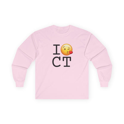 "I Blow a Kiss at Connecticut" Long Sleeve Shirt