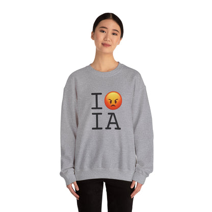 "I'm Angry about Iowa" Sweatshirt