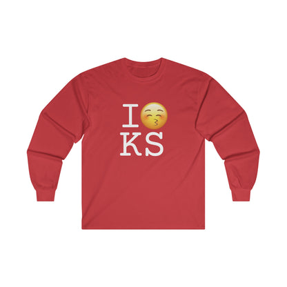 "I Kiss Kansas" Long Sleeve Shirt