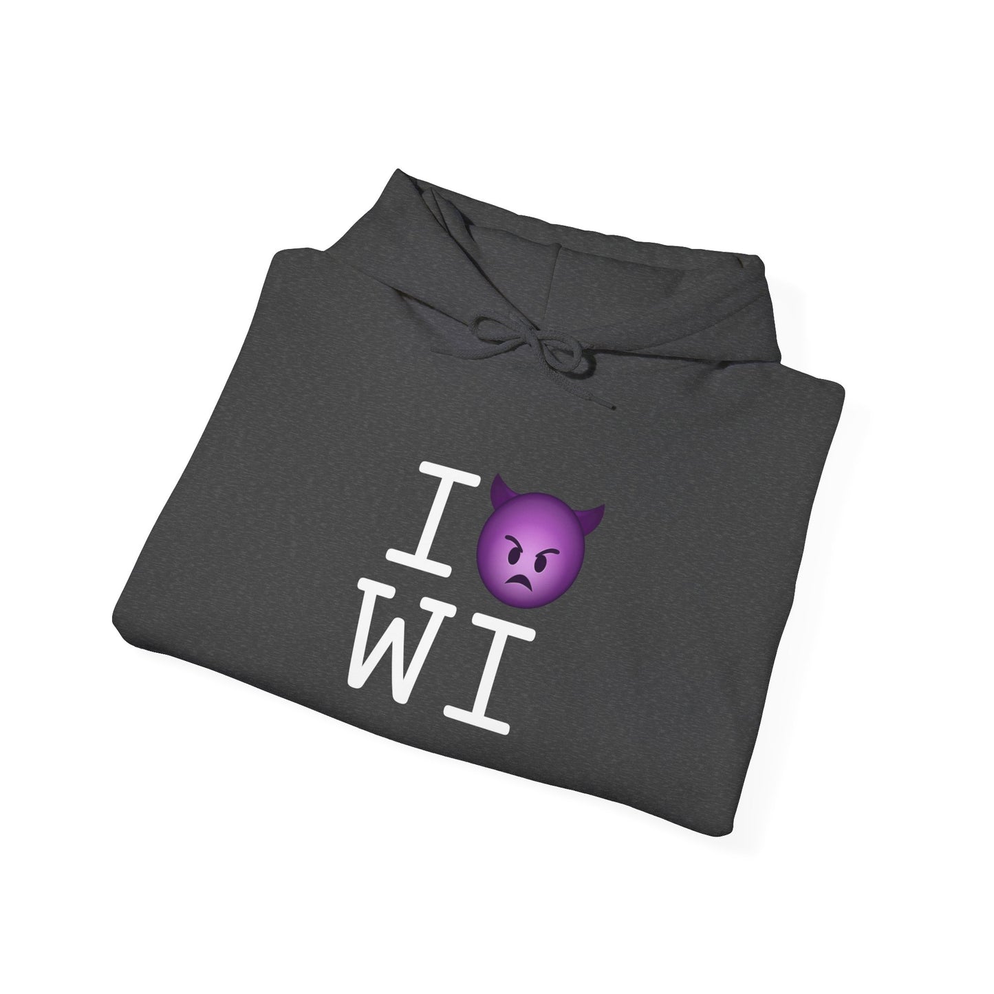 "I'm an Angry Devil about Wisconsin" Hoodie