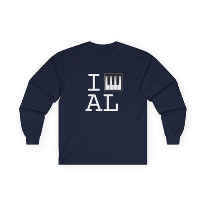 "I Piano Alabama" Long Sleeve Shirt