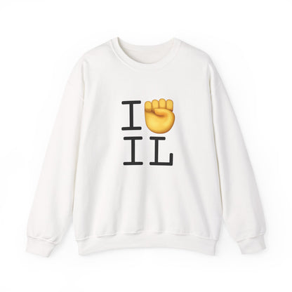 "I Raise my Fist with Illinois" Sweatshirt