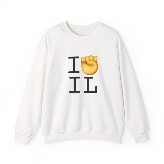 "I Raise my Fist with Illinois" Sweatshirt