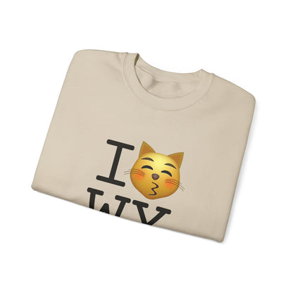 "I'm a Kissing Cat toward Wyoming" Sweatshirt